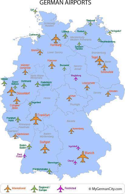 Подробная карта германии на русском языке с городами, карта языков германии — туристер.ру
