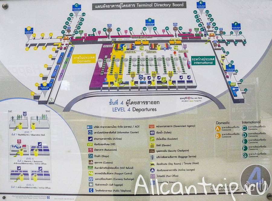 Аэропорты тайланда - самуи, пхукет, паттайя | карта 
