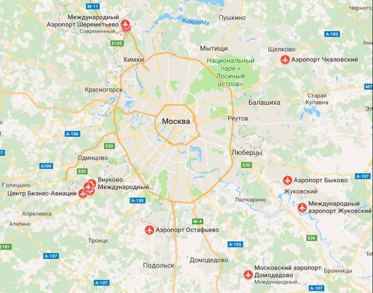 Где находится аэропорт шереметьево в москве. посмотреть на карте