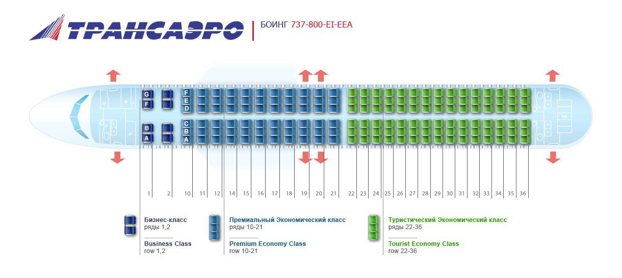 Обзор боинга 737 800 и схемы посадочных мест