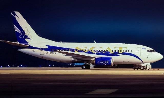 Крупная казахстанская авиакомпания СКАТ Эйрлайнс (SCAT Airlines)