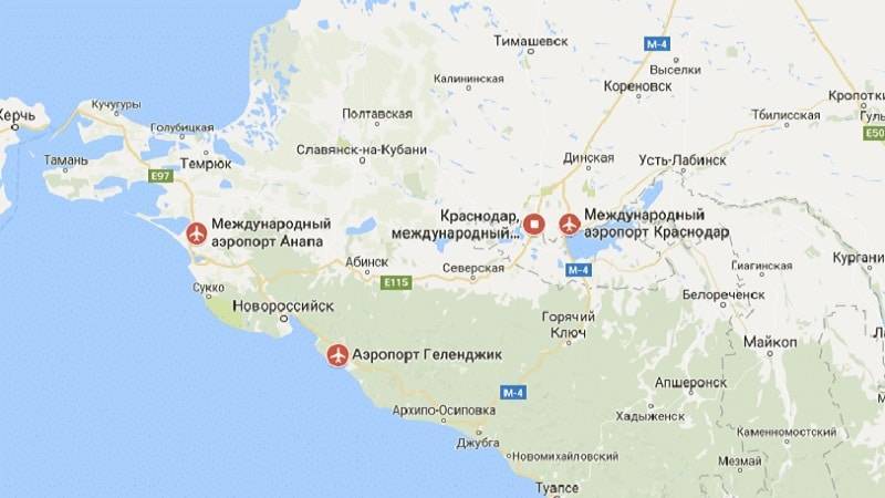 Список аэропортов Краснодарского края