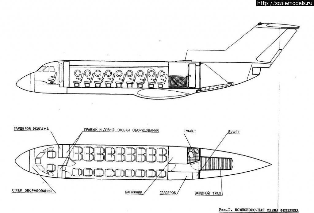 Схема салона самолета ан-24