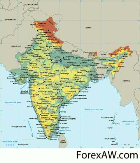Гоа на карте — аэропорты индии