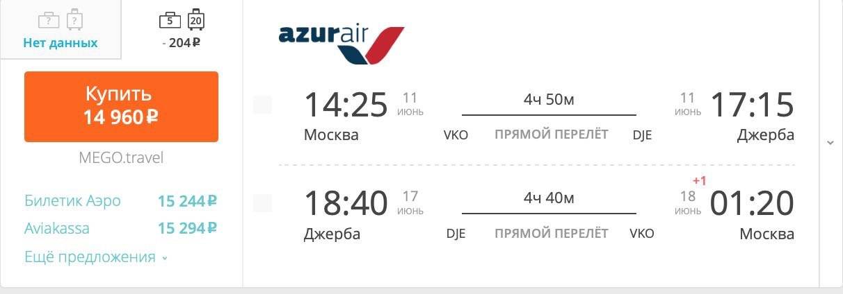 Москва-тунис время полёта