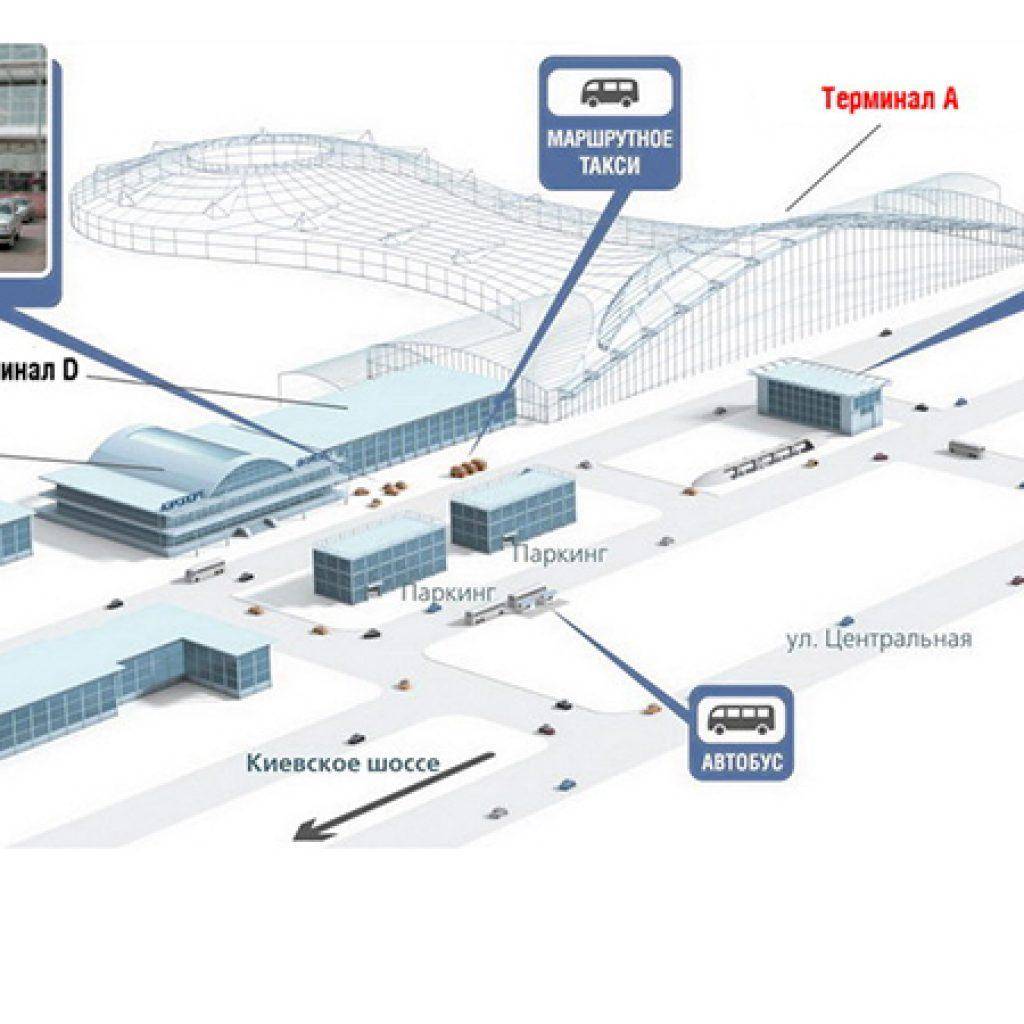 Внуково карта терминала