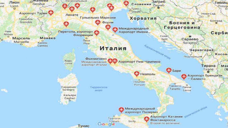 Аэропорты прилета из Москвы в Черногории: список