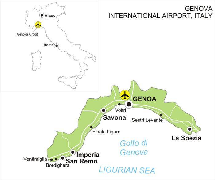Аэропорты италии на карте, список аэропортов италии