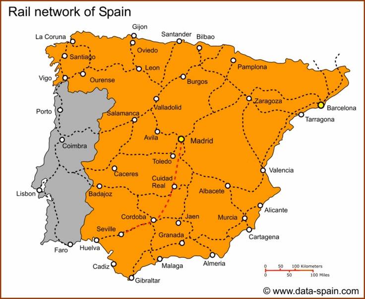 Международные аэропорты испании