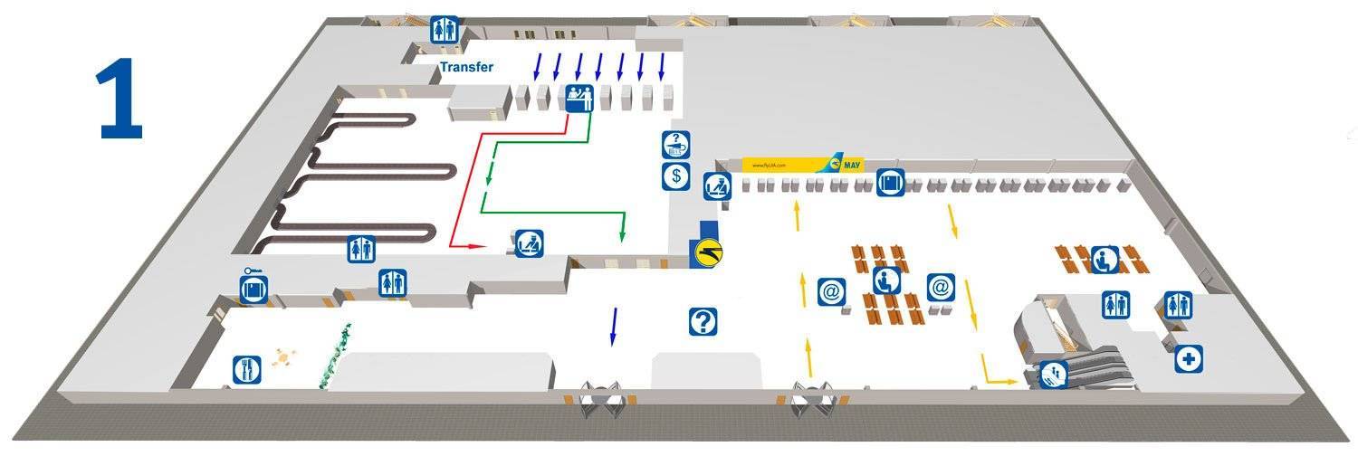 Карта аэропорта симферополь — выкладываем по порядку