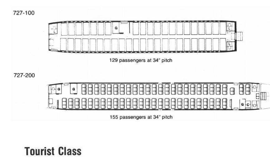 Боинг 757 200: расположение мест в самолете