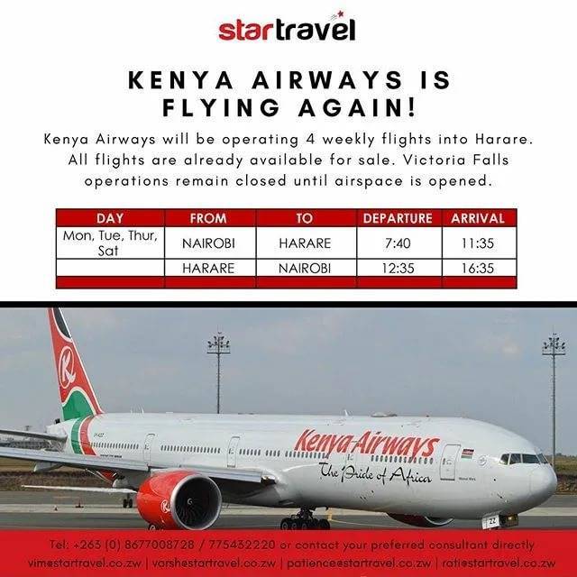 Авиакомпания kenya airways